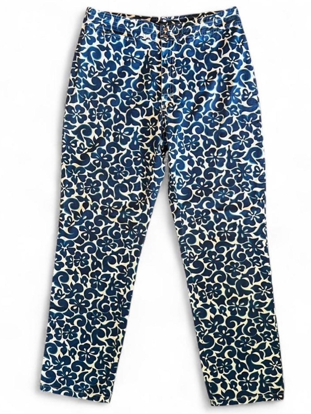 SALE thru 5/25❣️ 💠J.Crew Blue & White Floral Print Cotton Summer Pants